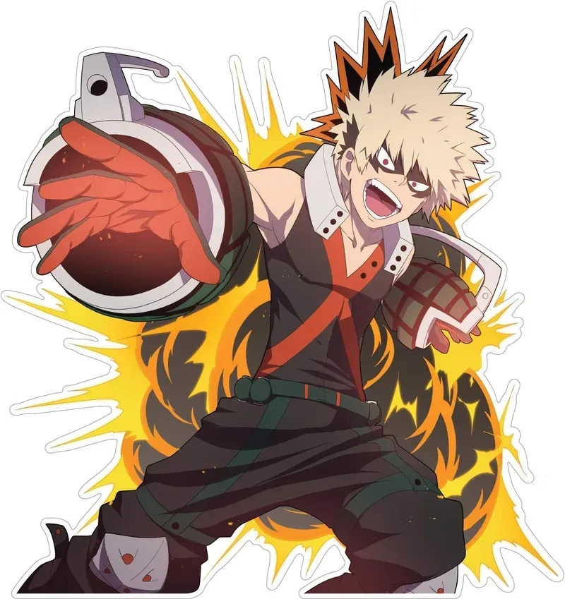 Bakugo body thể hình săn chắc phản ánh sức mạnh bùng nổ