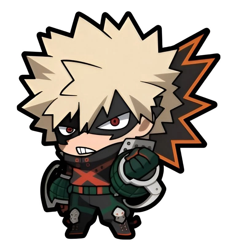 Bakugou chibi khi chiến binh mạnh mẽ trở nên nhỏ bé và đáng yêu
