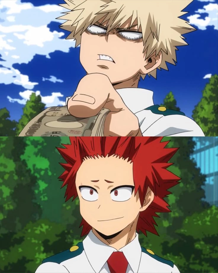 Kirishima x Bakugou tình bạn vững chắc giữa hai chiến binh mạnh mẽ