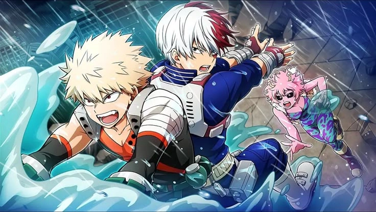 Bakugou Todoroki hai cá tính mạnh mẽ trên hành trình anh hùng