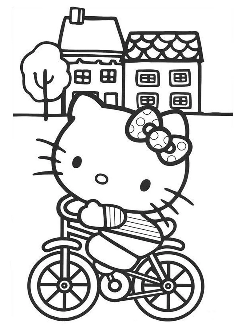 Bé có thể giải trí với trò chơi tô màu hello kitty thú vị