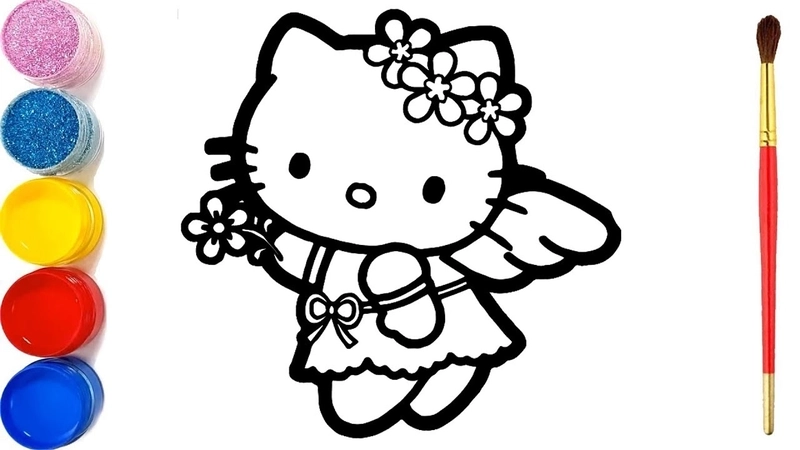Bộ sưu tập tập tô màu hello kitty đẹp nhất cho bé