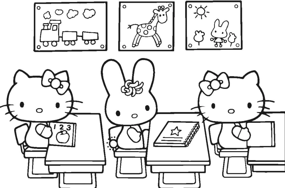 Học cách tập tô hello kitty dễ dàng và thú vị
