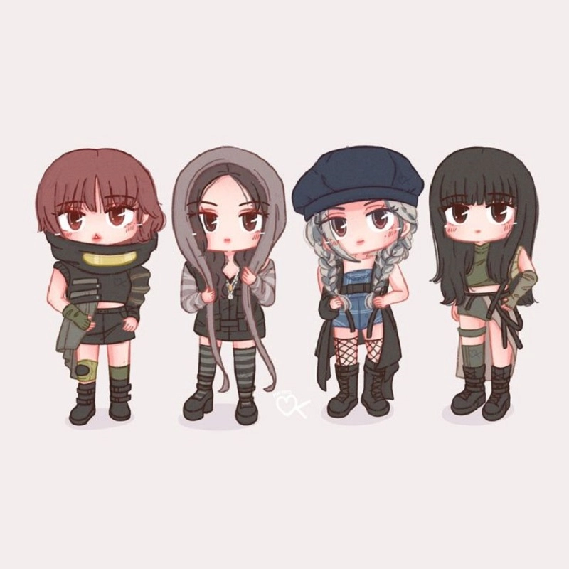 Fan mê mẩn nét vẽ blackpink chibi cute jisoo