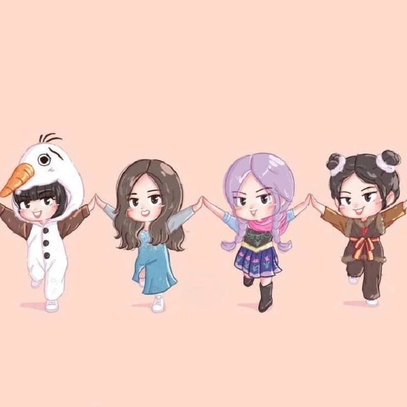 Top hình blackpink cute chibi hot nhất mạng xã hội