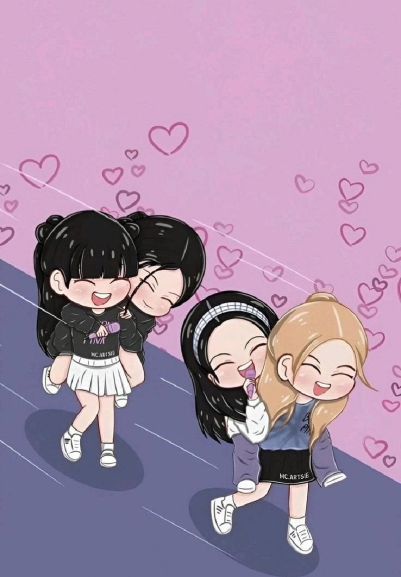 Chia sẻ loạt ảnh chibi blackpink cute cực yêu