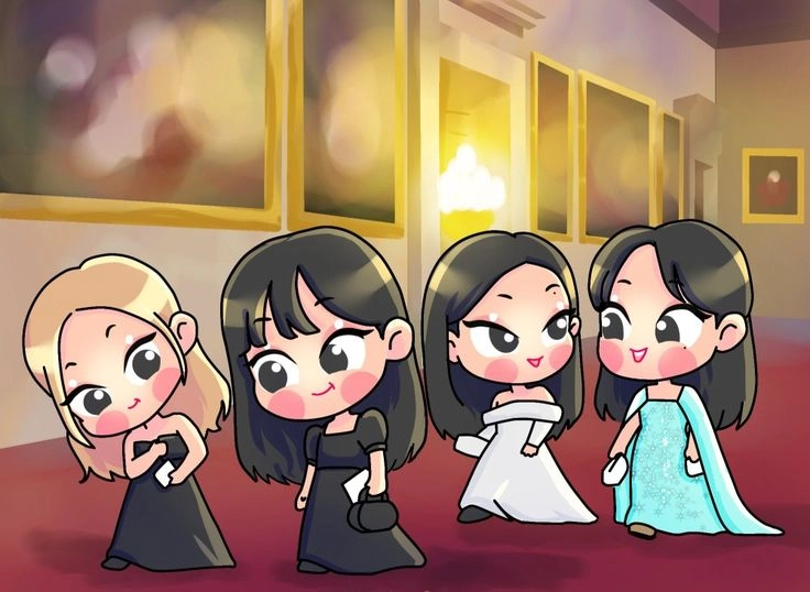Mẫu chibi blackpink dễ thương khó cưỡng