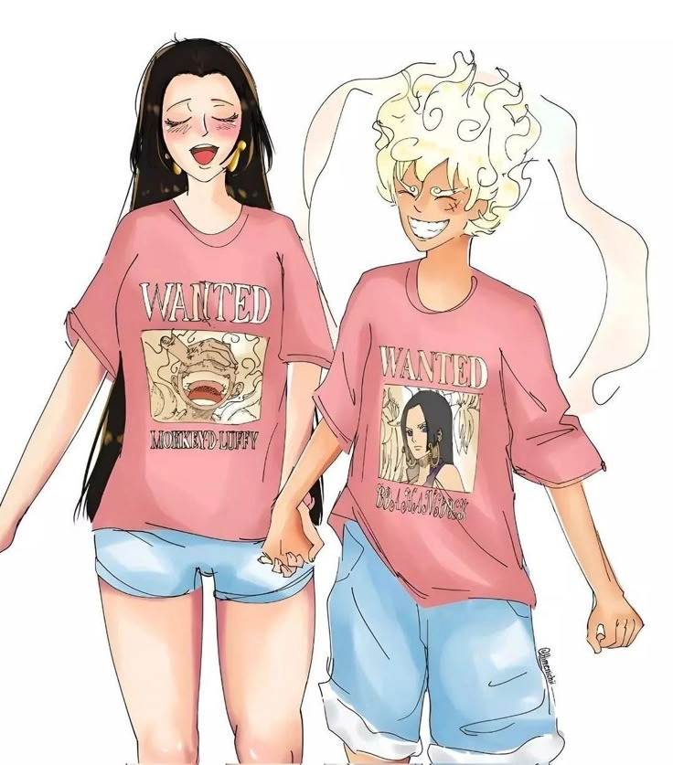 Hình Luffy và Boa Hancock khi nữ hoàng si mê thuyền trưởng