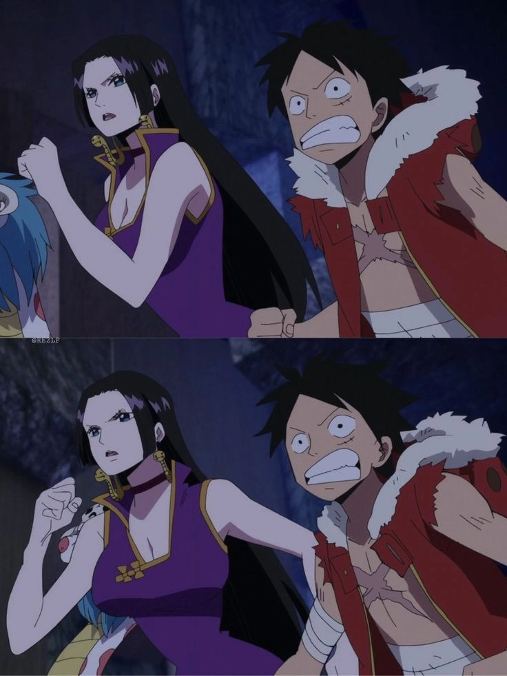 Ảnh Luffy vs Hancock những khoảnh khắc hài hước và thú vị