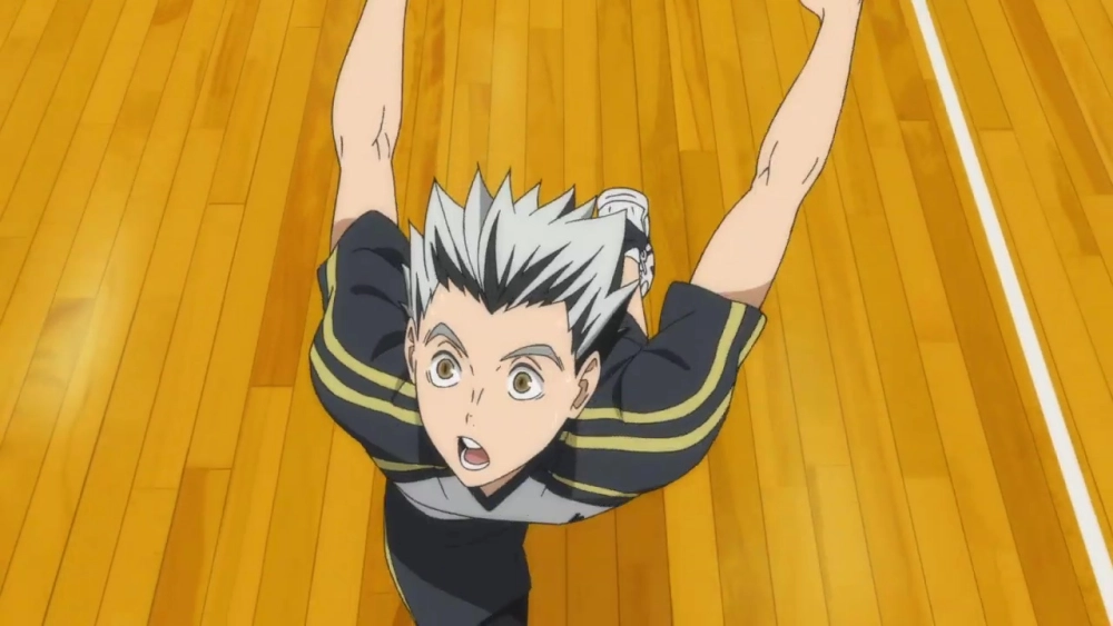 Haikyuu Bokuto khi tinh thần chiến đấu rực cháy trong từng trận đấu