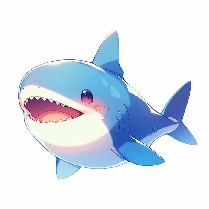 Khám phá ngay bộ sưu tập cá mập chibi cute dễ thương