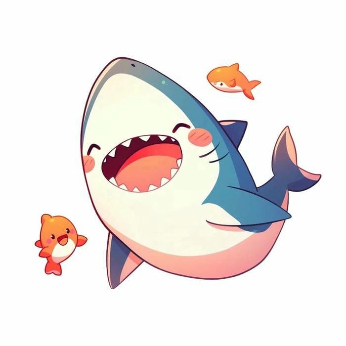 Ngắm nhìn thế giới cute hình cá mập chibi siêu đáng yêu