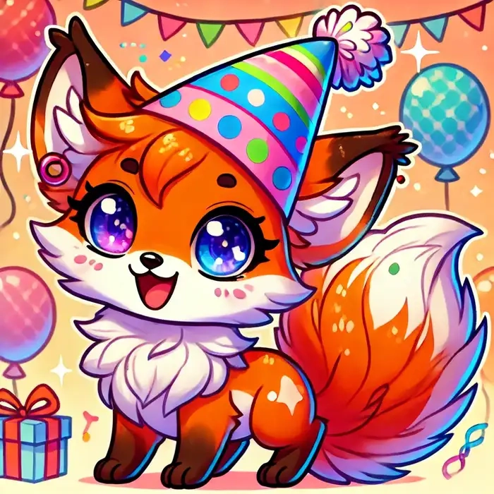 Chiêm ngưỡng thế giới cáo chibi cute đầy sắc màu