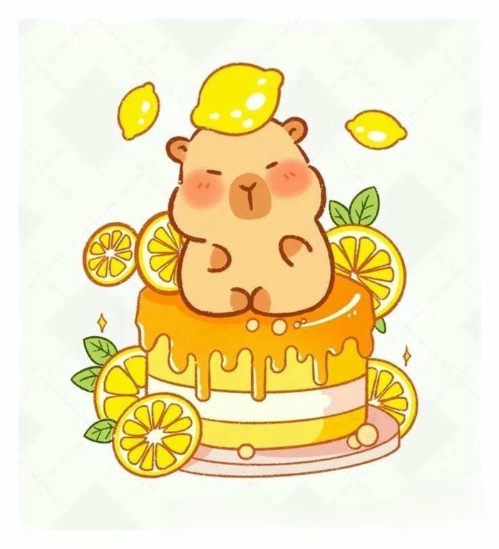 Capybara chibi dễ thương cho những ai yêu thích động vật