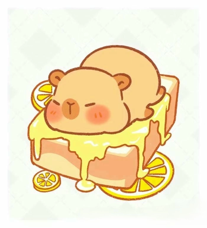 Capybara chibi cute siêu đáng yêu cho hình nền và avatar