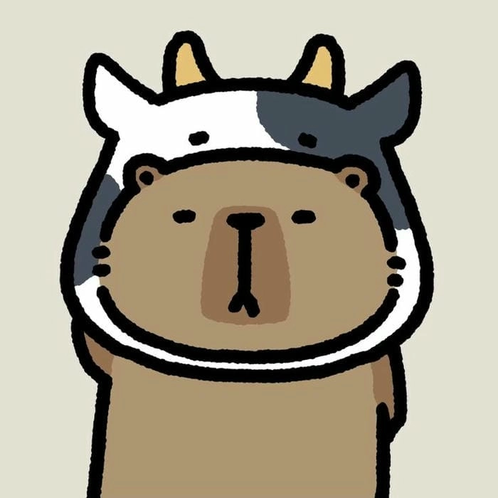 Hình nền capybara chibi dễ thương tạo điểm nhấn cho thiết bị của bạn