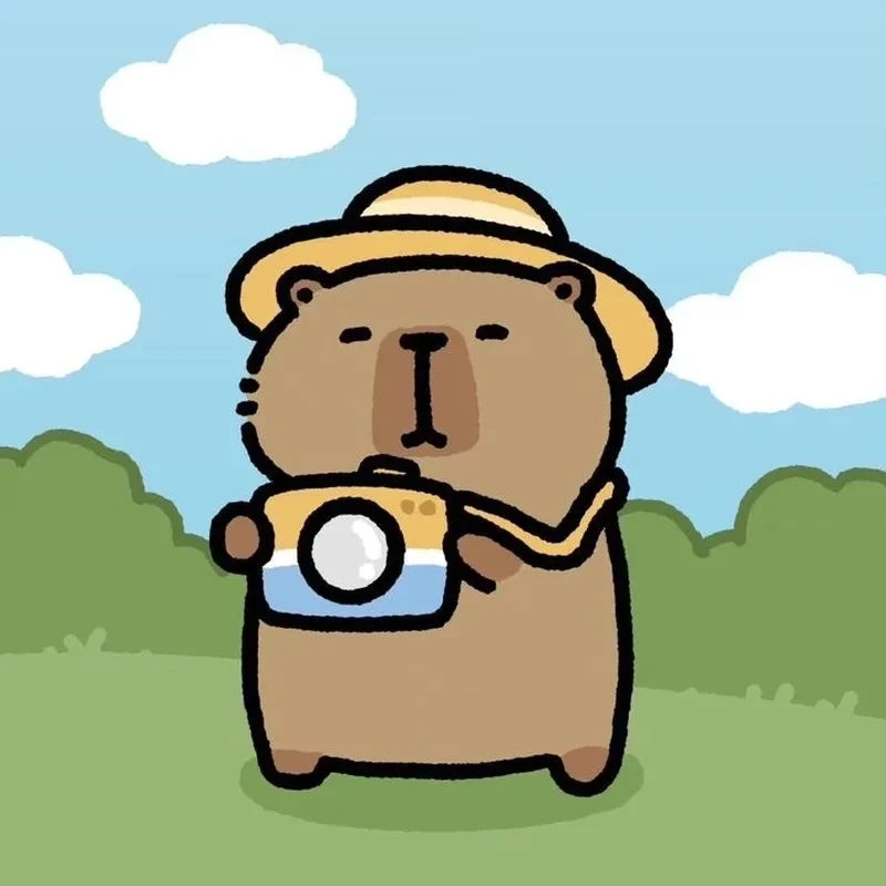 Avatar hình nền capybara chibi ngộ nghĩnh và đáng yêu cho mọi thiết bị