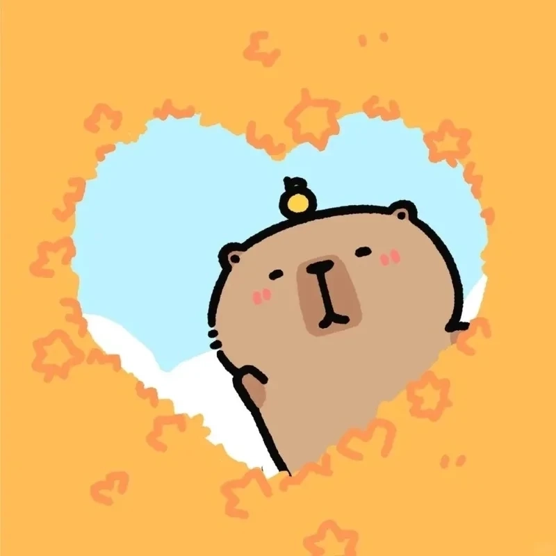 Hình nền điện thoại capybara chibi đẹp mắt giúp điện thoại thêm ấn tượng