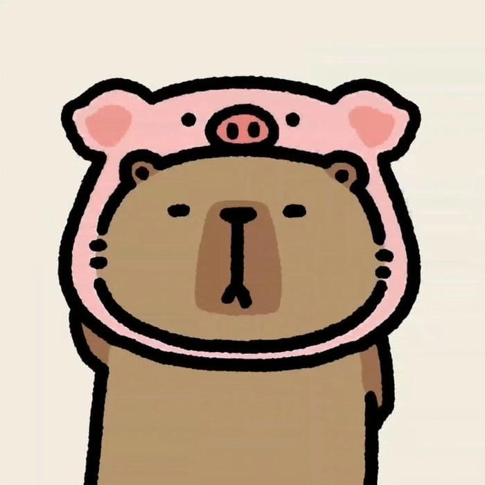 Avatar hình nền capybara cute chibi nổi bật dành cho fan của capybara