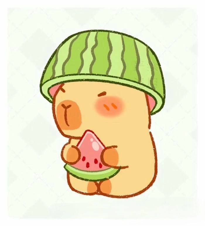 Capybara chibi tô màu phù hợp cho trẻ em và người yêu thích vẽ