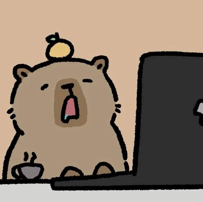 Avatar avatar capybara chibi cute dành cho fan của capybara dễ thương