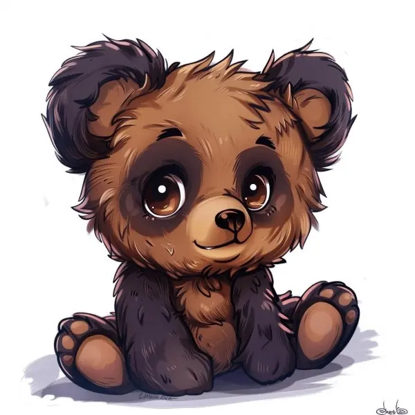 Chọn ngay chibi avatar gấu trắng cute với phong cách dễ thương