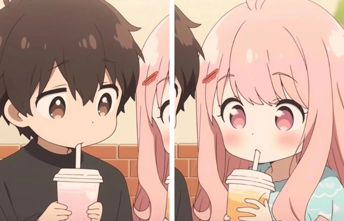 Hình cặp cute anime tạo nên phong cách riêng biệt
