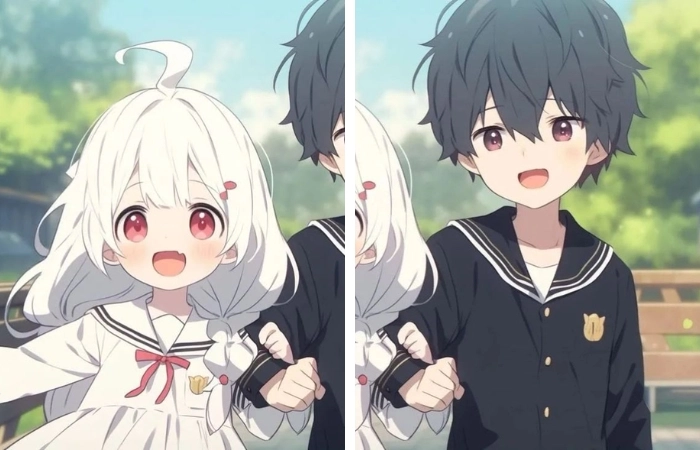 Hình cặp đôi anime giúp trang cá nhân thêm phần thú vị