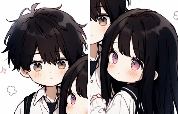 Hình nền anime cặp giúp trang cá nhân thêm phần lãng mạn