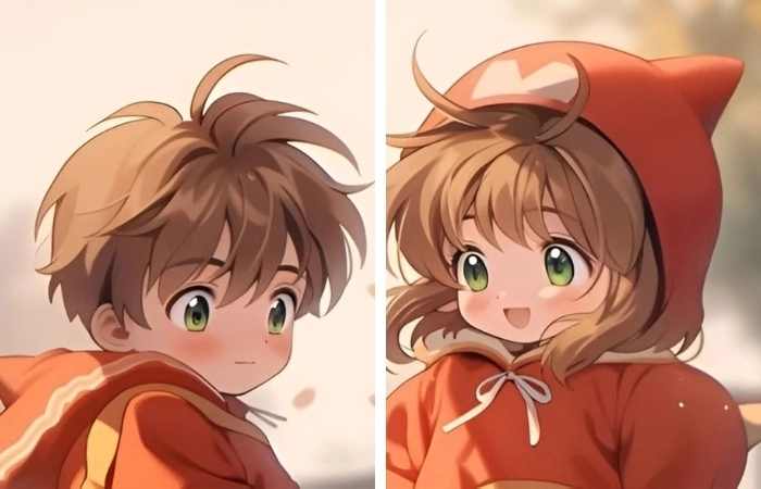 Những ảnh anime cặp thể hiện sự dễ thương trong từng khung hình