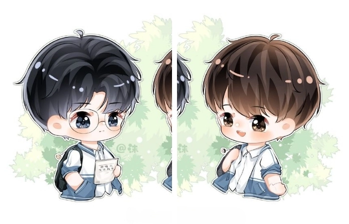 Ảnh anime nam cặp đôi giúp thể hiện phong cách riêng biệt