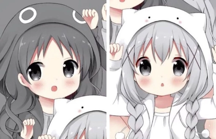 Anime nữ cặp giúp trang cá nhân thêm phần sinh động