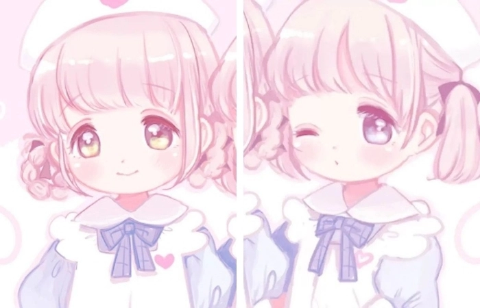 Hình anime nữ cặp mang đến cảm giác dễ thương và cuốn hút
