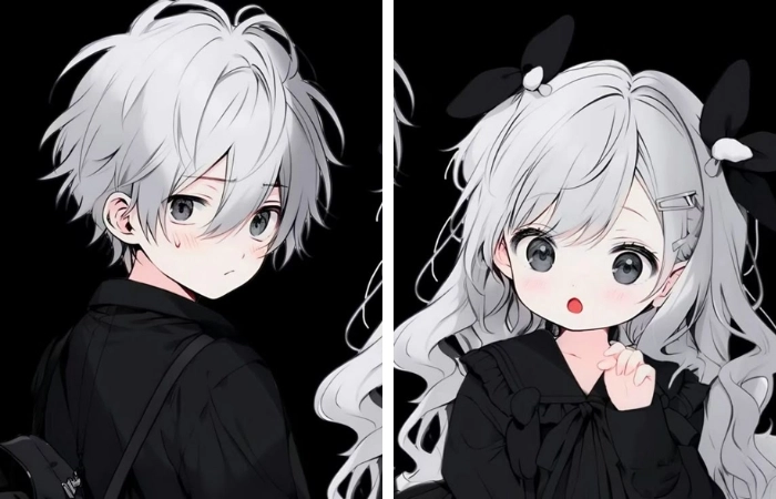 Ảnh cặp đôi anime chibi cute dành cho những ai yêu thích sự dễ thương