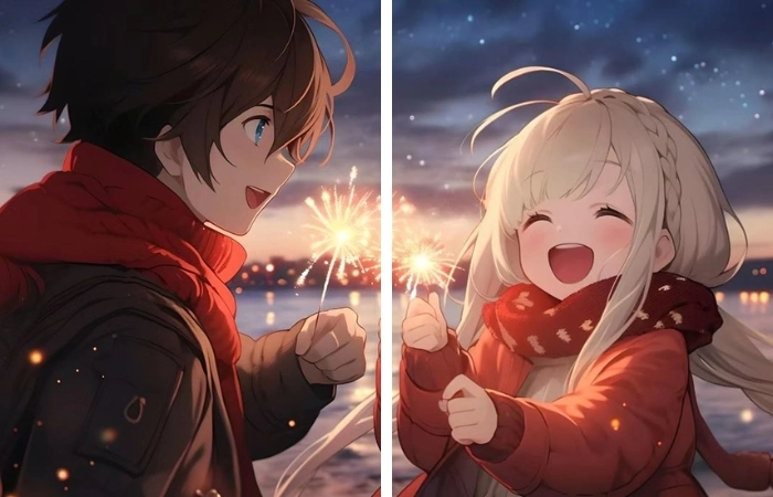 Ảnh anime chibi cặp dễ thương dành cho các fan anime