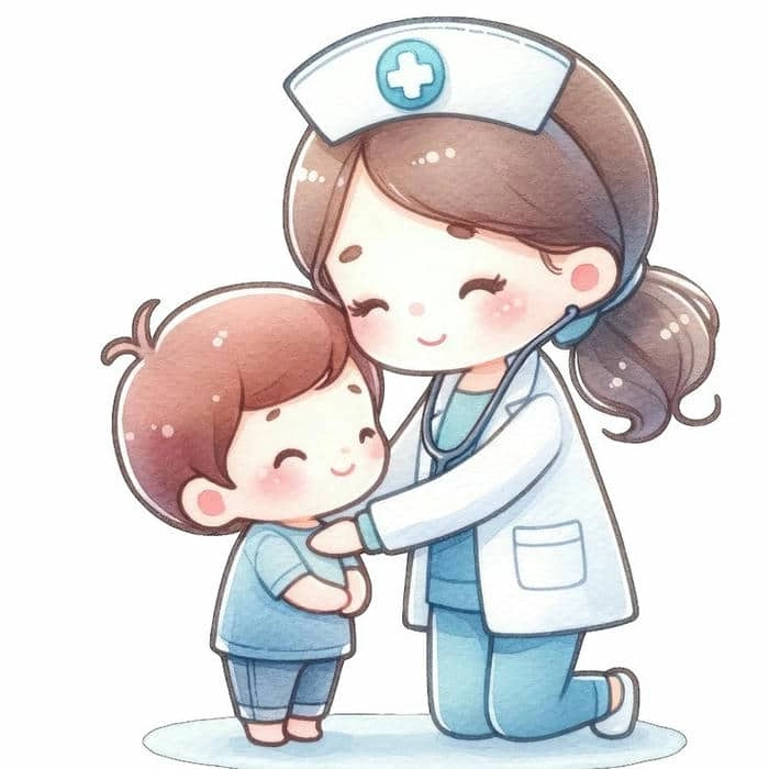 Tải ngay hình nền bác sĩ chibi cho điện thoại
