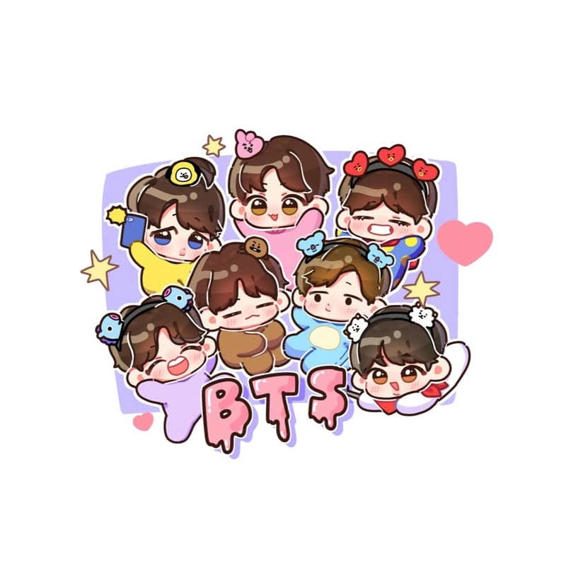 Tuyển tập anh chibi bts cực chất cho ARMY