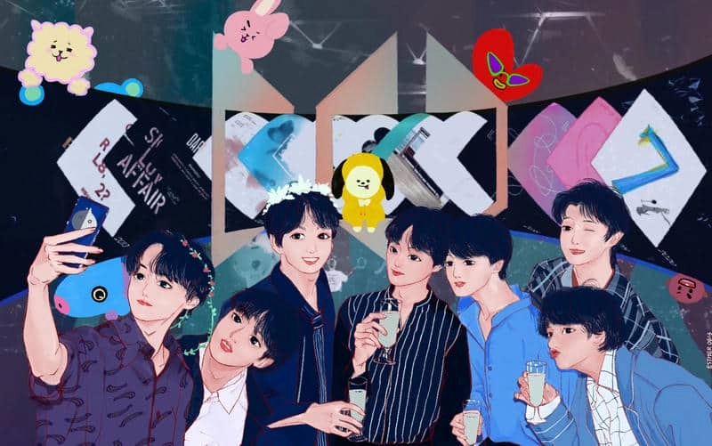 Chiêm ngưỡng ảnh chibi bts siêu dễ thương