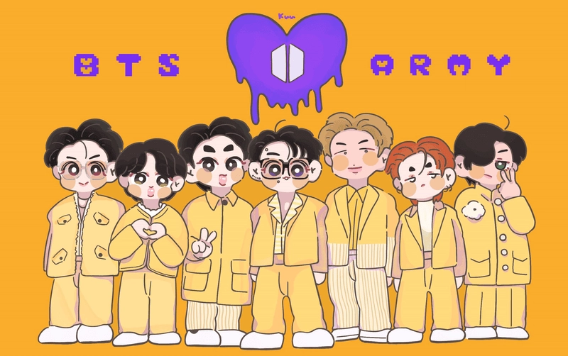 Học cách vẽ chibi bts đơn giản và sáng tạo