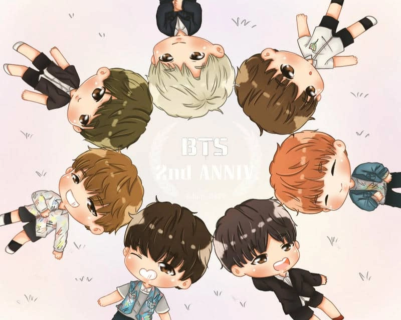 Tải ngay hình nền máy tính bts chibi mới nhất