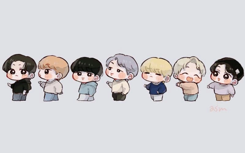 Tổng hợp anime chibi bts cực chất cho ARMY