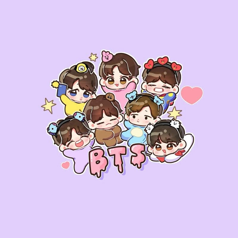 Ngắm bộ sưu tập bts chibi 3d cực sinh động