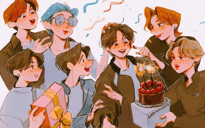 Tổng hợp hình ảnh kpop chibi siêu dễ thương