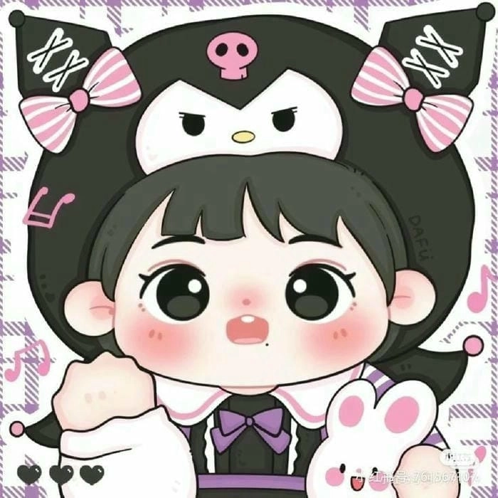 Sở hữu ngay ảnh avatar nữ chibi cute ngọt ngào