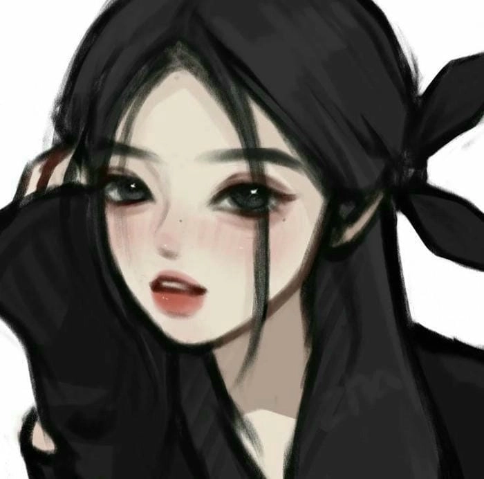 Tải miễn phí avatar chibi nữ cute màu tím đáng yêu