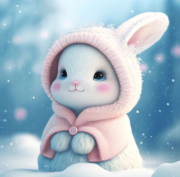 Thưởng thức bộ chibi dễ thương ảnh con thỏ chibi hút mắt
