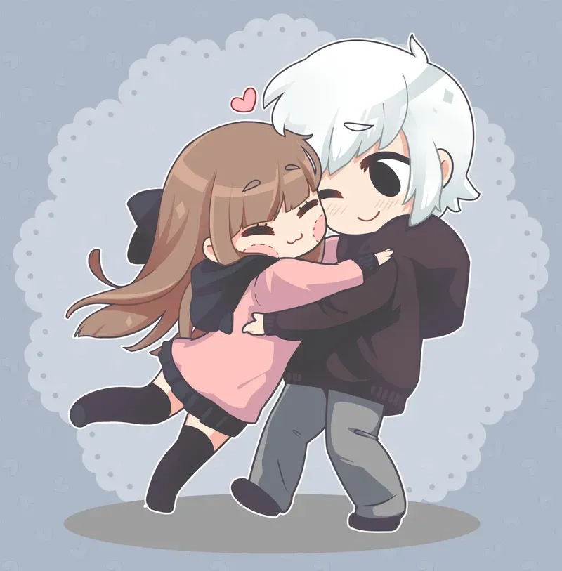 Gợi ý hình ảnh cặp đôi yêu nhau chibi siêu xinh