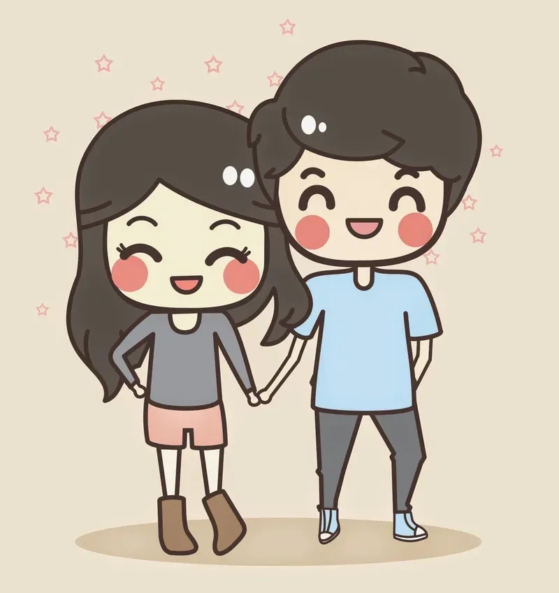 Tải về ảnh chibi cute cặp đôi dễ thương