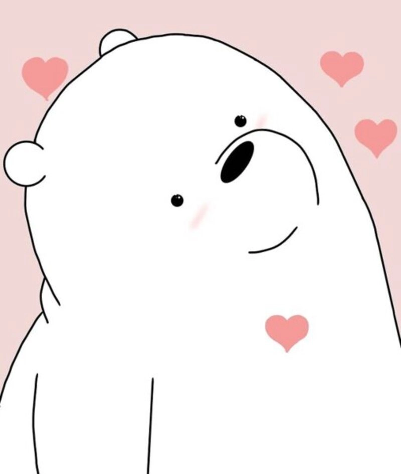 Ảnh gấu tuyết chibi cute siêu đáng yêu khiến tim bạn rung rinh