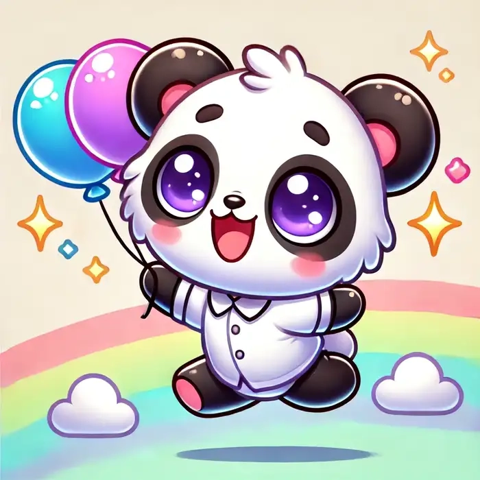 Tuyển tập hình gấu trúc chibi cute đẹp lung linh đáng yêu